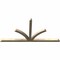 Ekena Millwork Richland Rough Sawn Timber Gable Bracket, Douglas Fir, 108"W x 54"H x 4"D x 4"F, 12/12 Pitch GBW108X54X0404RIC00RDF - alternate 4
